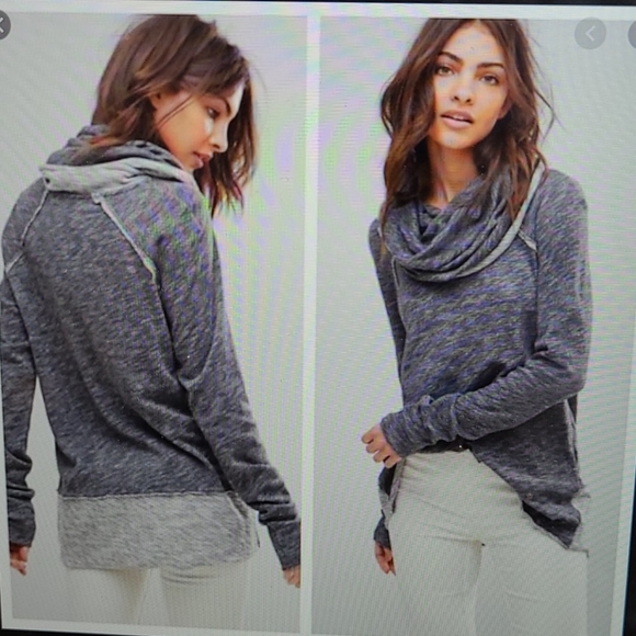 Free people cowl neck pullover - Picture 7 of 8